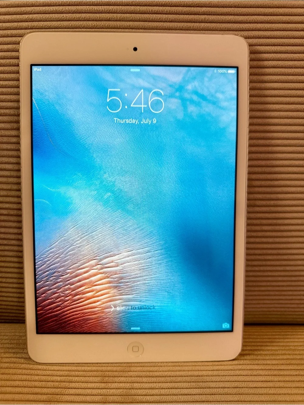 Apple iPad mini (1st Generation) shown has a total capacity of 16 GB